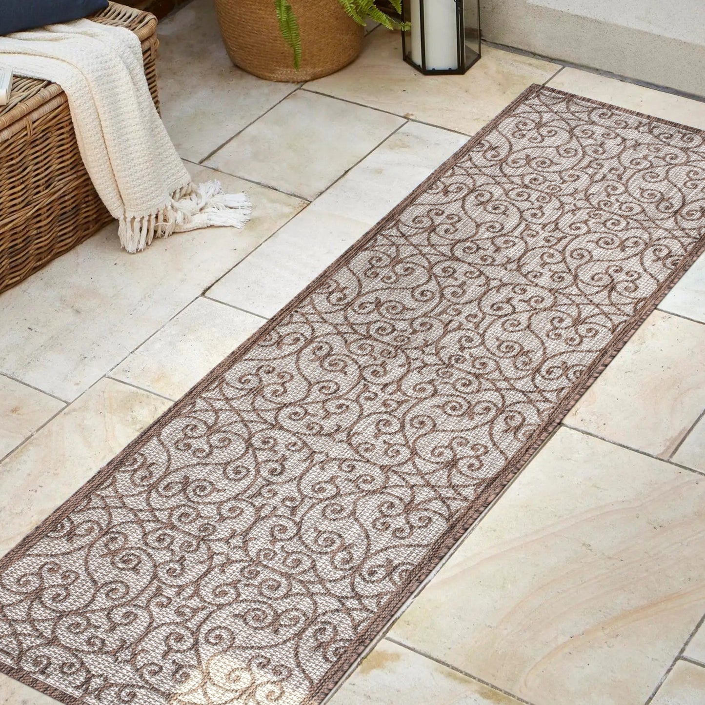Tapis d'intérieur/extérieur texturé JONATHAN Y Ourika
