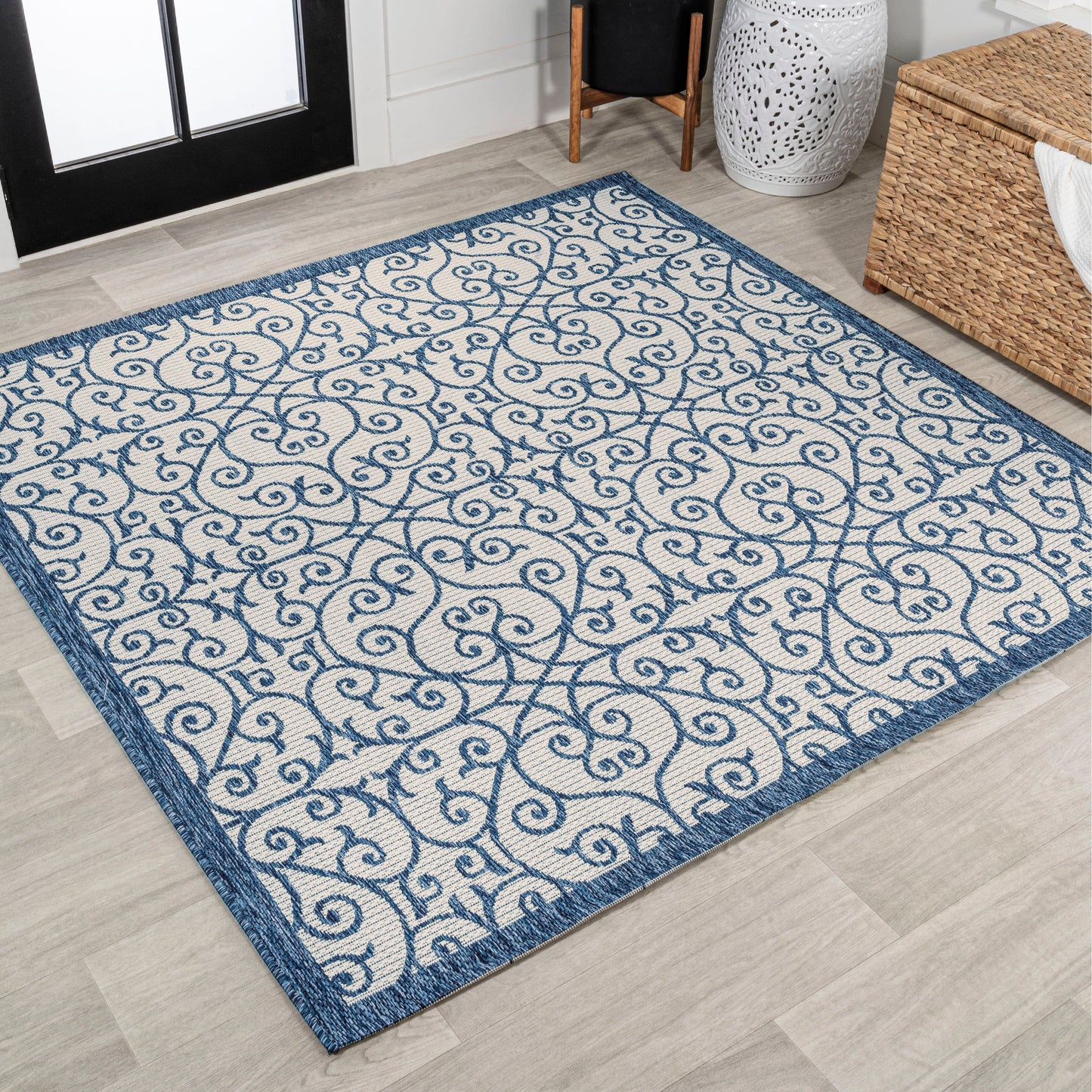 Tapis d'intérieur/extérieur texturé JONATHAN Y Ourika