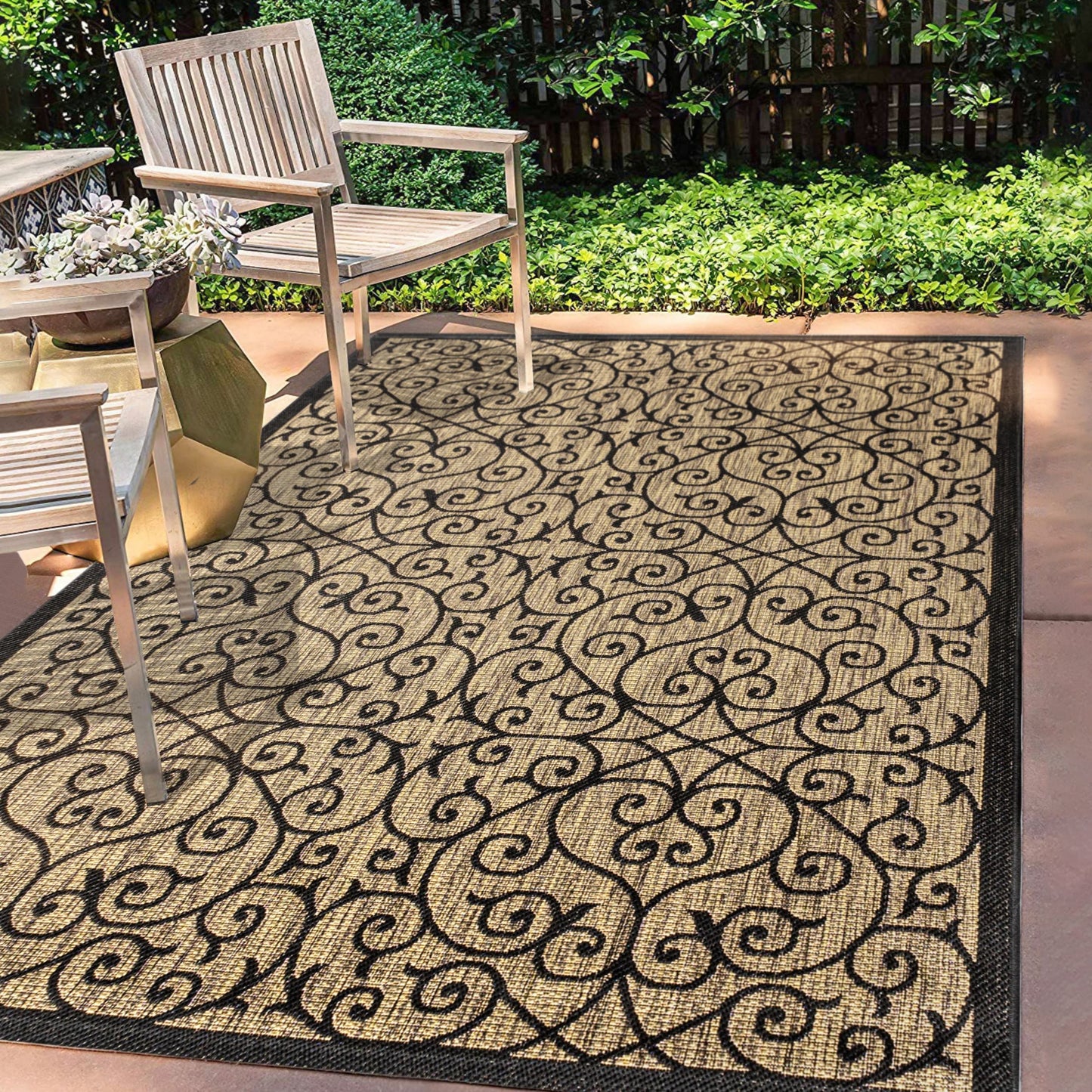 Tapis d'intérieur/extérieur texturé JONATHAN Y Ourika