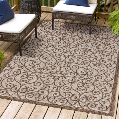 Tapis d'intérieur/extérieur texturé JONATHAN Y Ourika