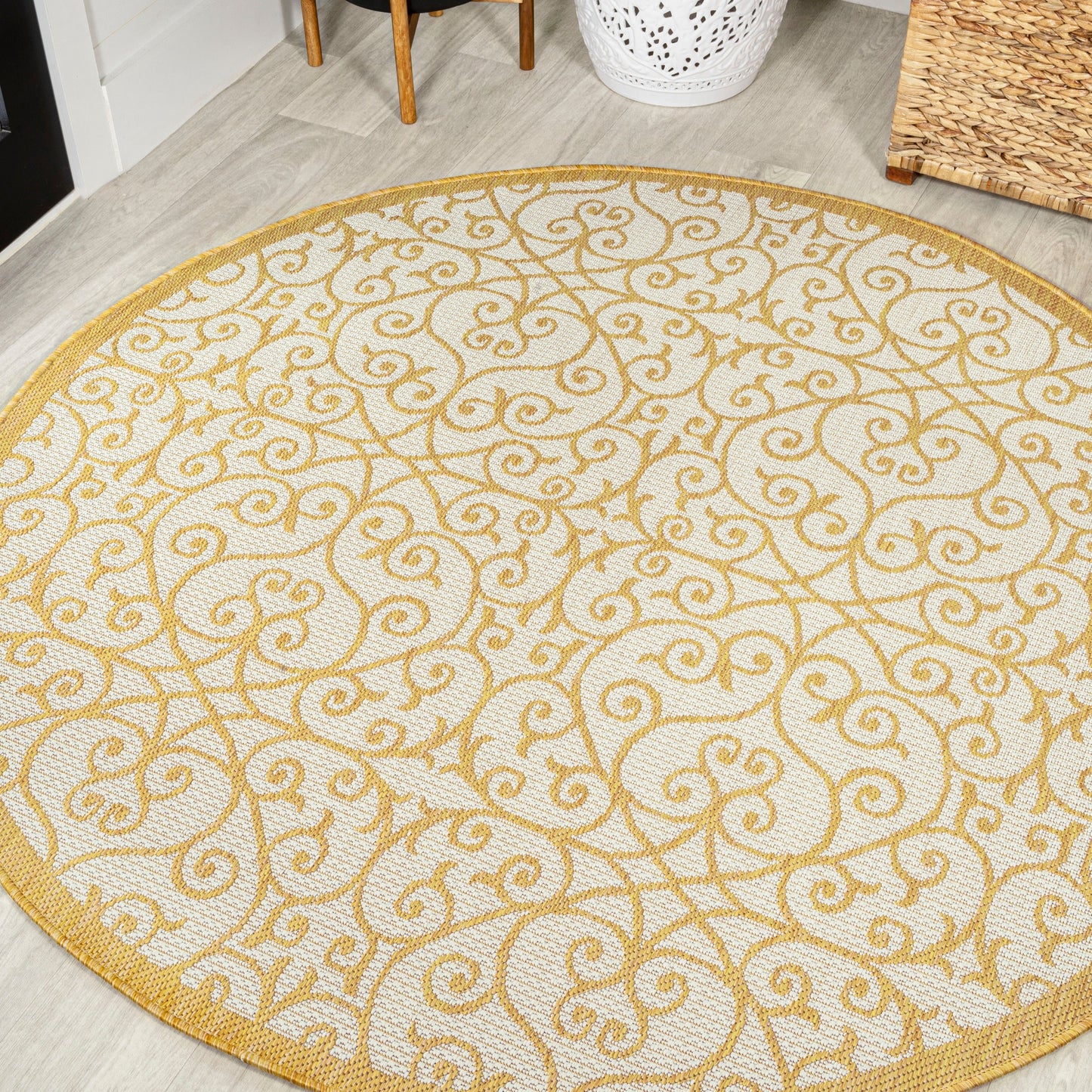 Tapis d'intérieur/extérieur texturé JONATHAN Y Ourika