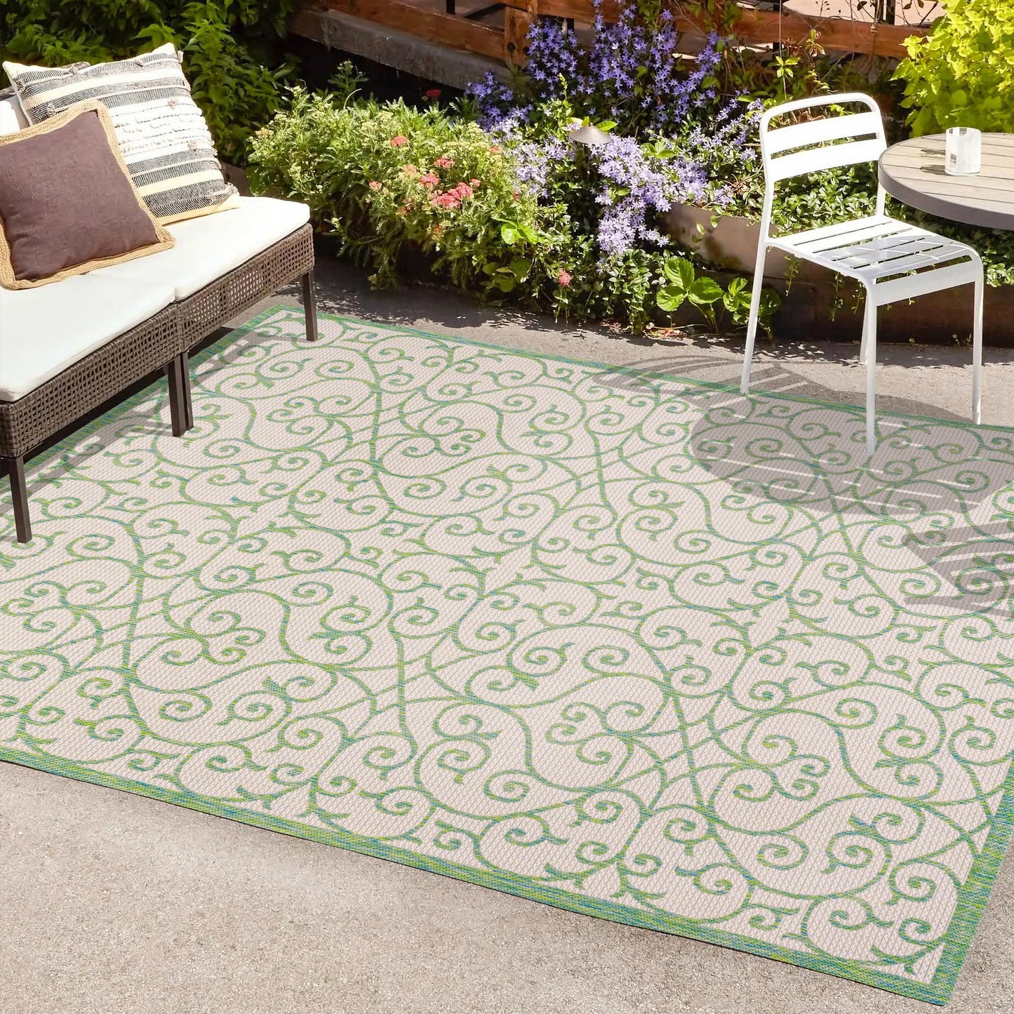 Tapis d'intérieur/extérieur texturé JONATHAN Y Ourika