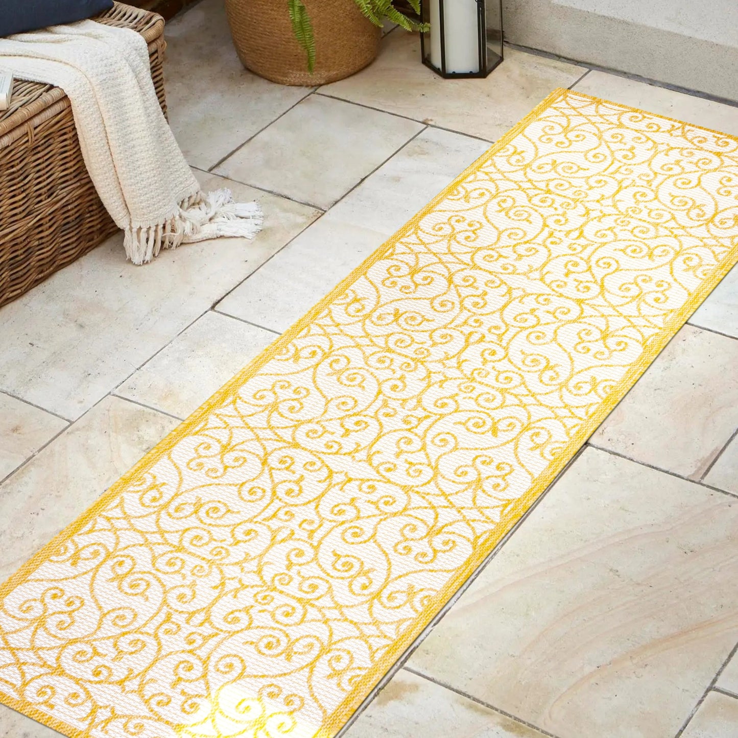 Tapis d'intérieur/extérieur texturé JONATHAN Y Ourika