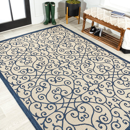 Tapis d'intérieur/extérieur texturé JONATHAN Y Ourika