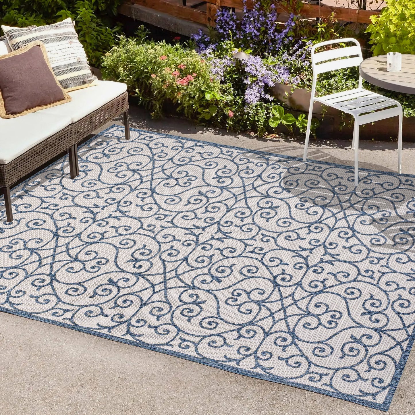 Tapis d'intérieur/extérieur texturé JONATHAN Y Ourika
