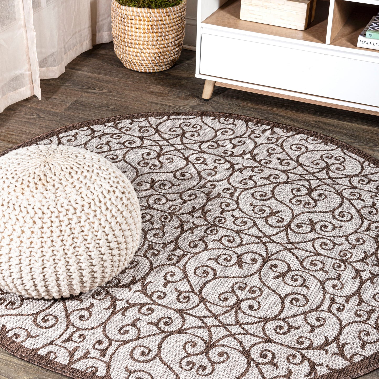 Tapis d'intérieur/extérieur texturé JONATHAN Y Ourika