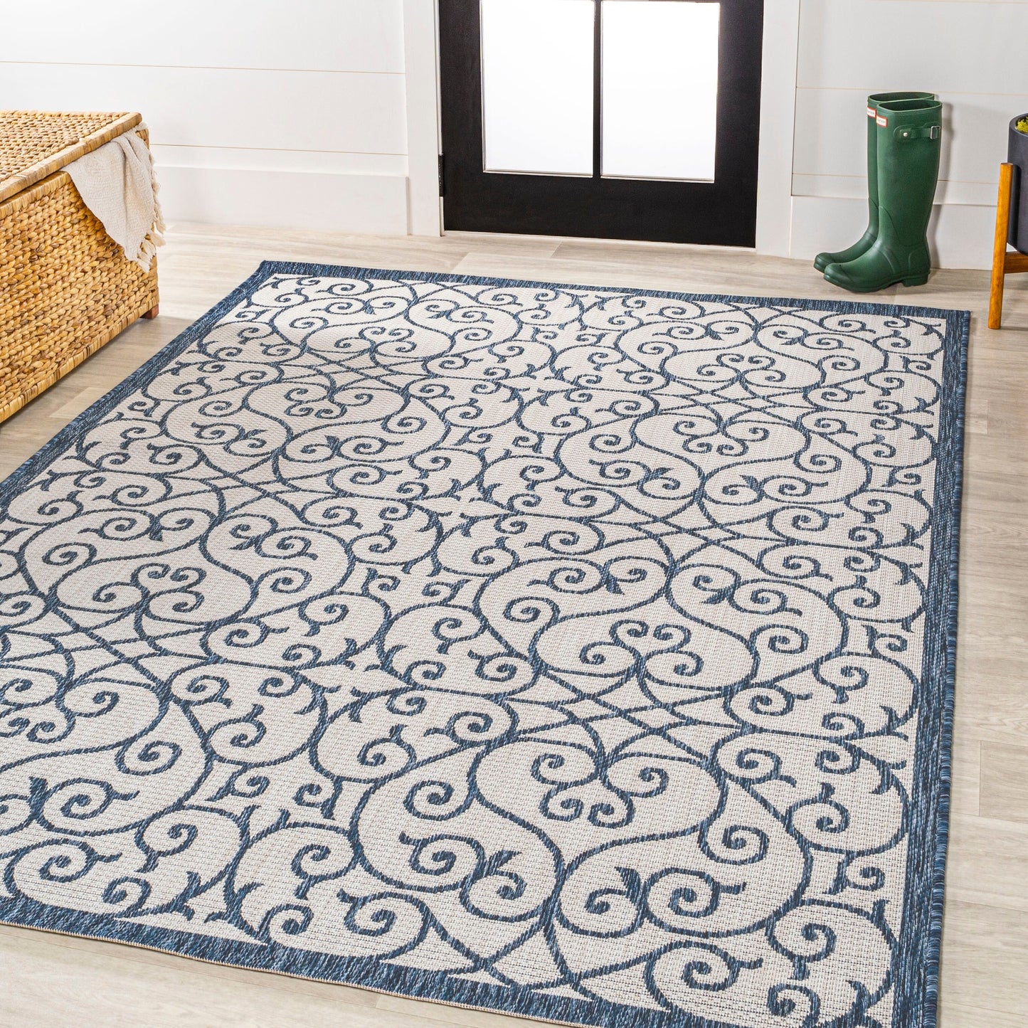 Tapis d'intérieur/extérieur texturé JONATHAN Y Ourika