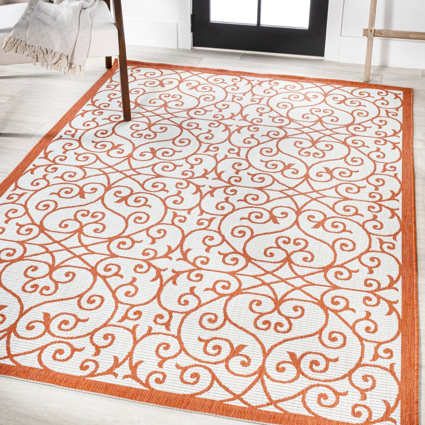 Tapis d'intérieur/extérieur texturé JONATHAN Y Ourika
