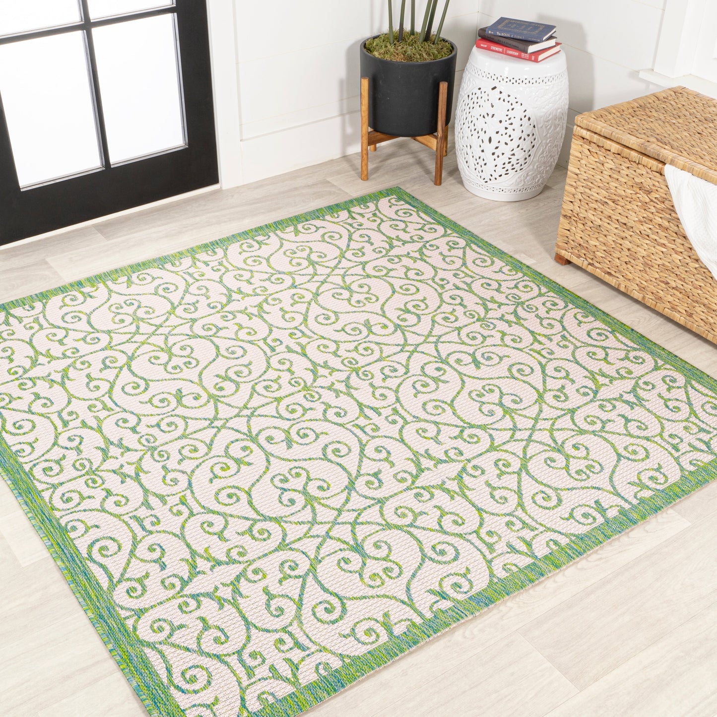 Tapis d'intérieur/extérieur texturé JONATHAN Y Ourika