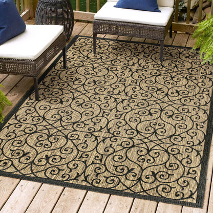Tapis d'intérieur/extérieur texturé JONATHAN Y Ourika