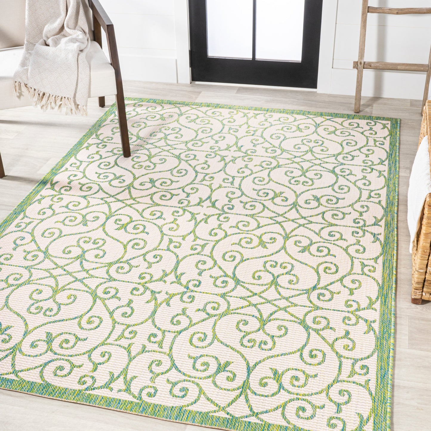 Tapis d'intérieur/extérieur texturé JONATHAN Y Ourika