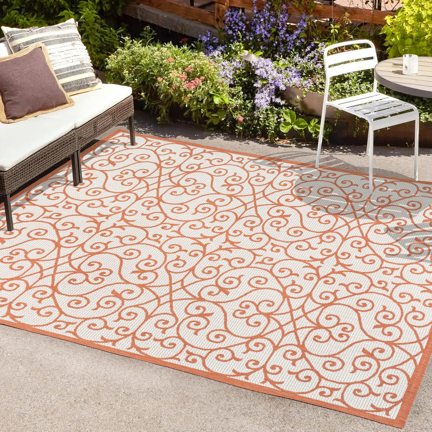 Tapis d'intérieur/extérieur texturé JONATHAN Y Ourika