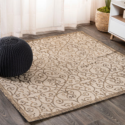 Tapis d'intérieur/extérieur texturé JONATHAN Y Ourika