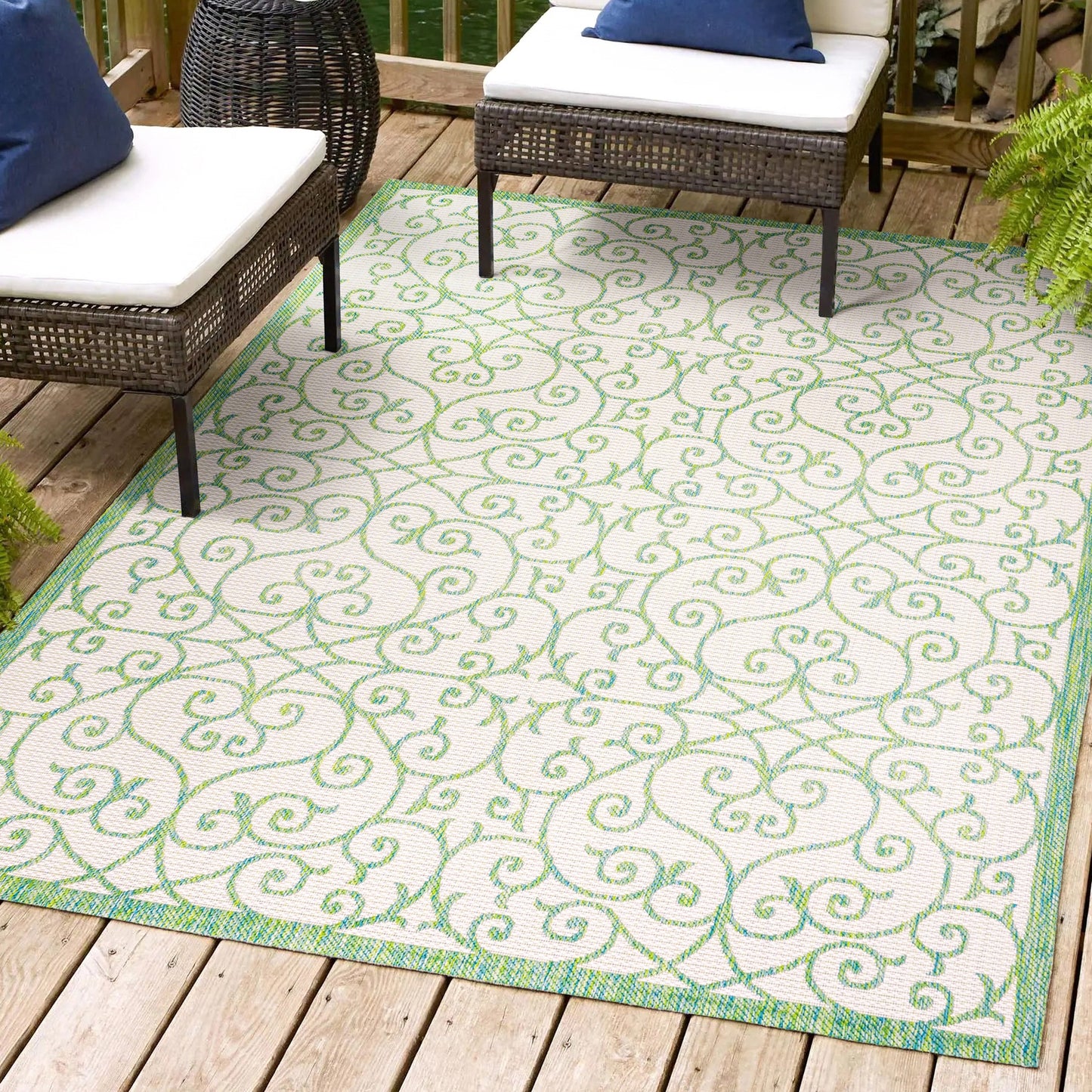 Tapis d'intérieur/extérieur texturé JONATHAN Y Ourika