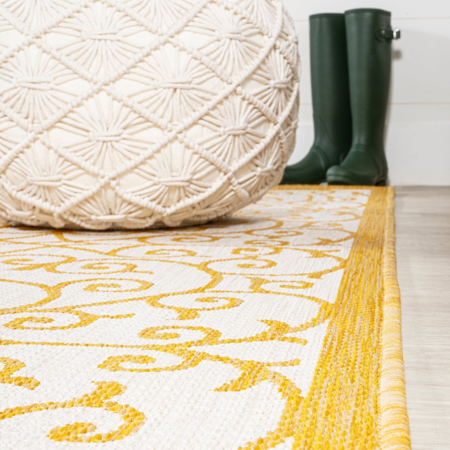Tapis d'intérieur/extérieur texturé JONATHAN Y Ourika