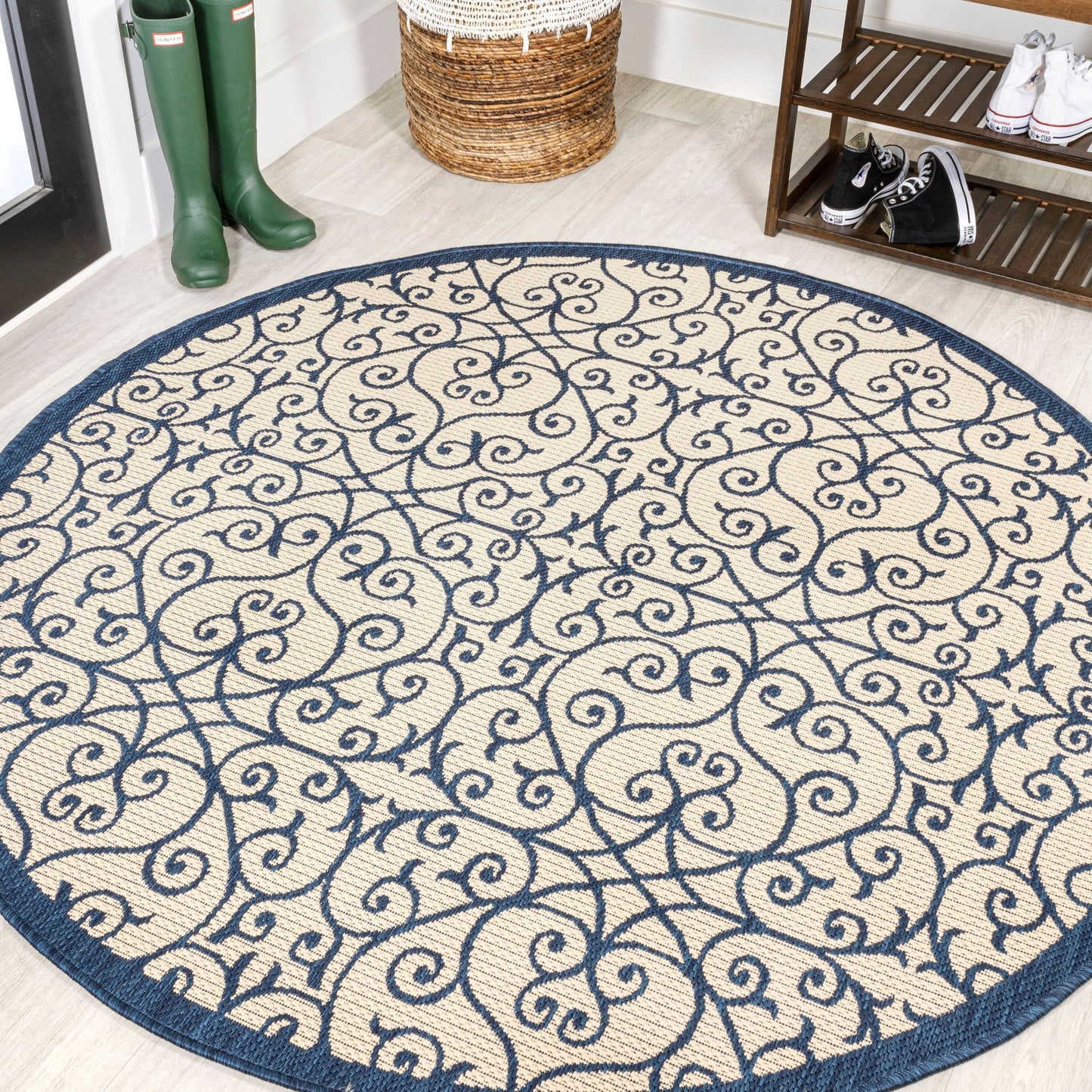 Tapis d'intérieur/extérieur texturé JONATHAN Y Ourika