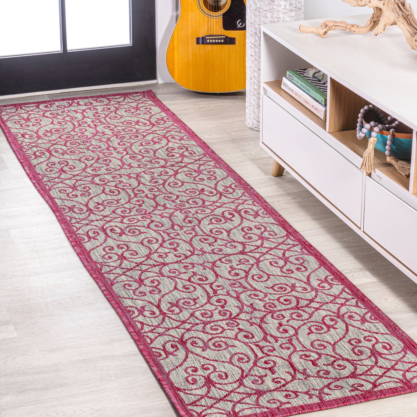 Tapis d'intérieur/extérieur texturé JONATHAN Y Ourika
