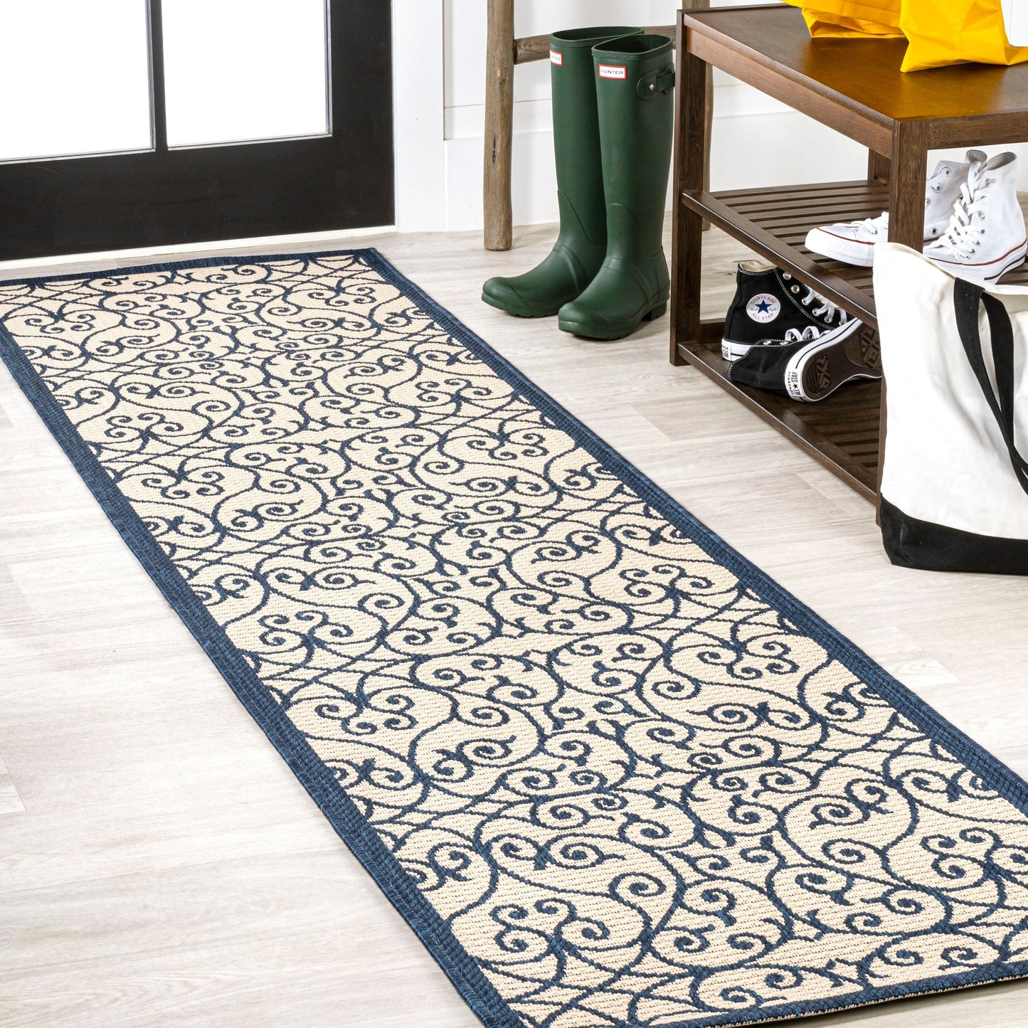 Tapis d'intérieur/extérieur texturé JONATHAN Y Ourika
