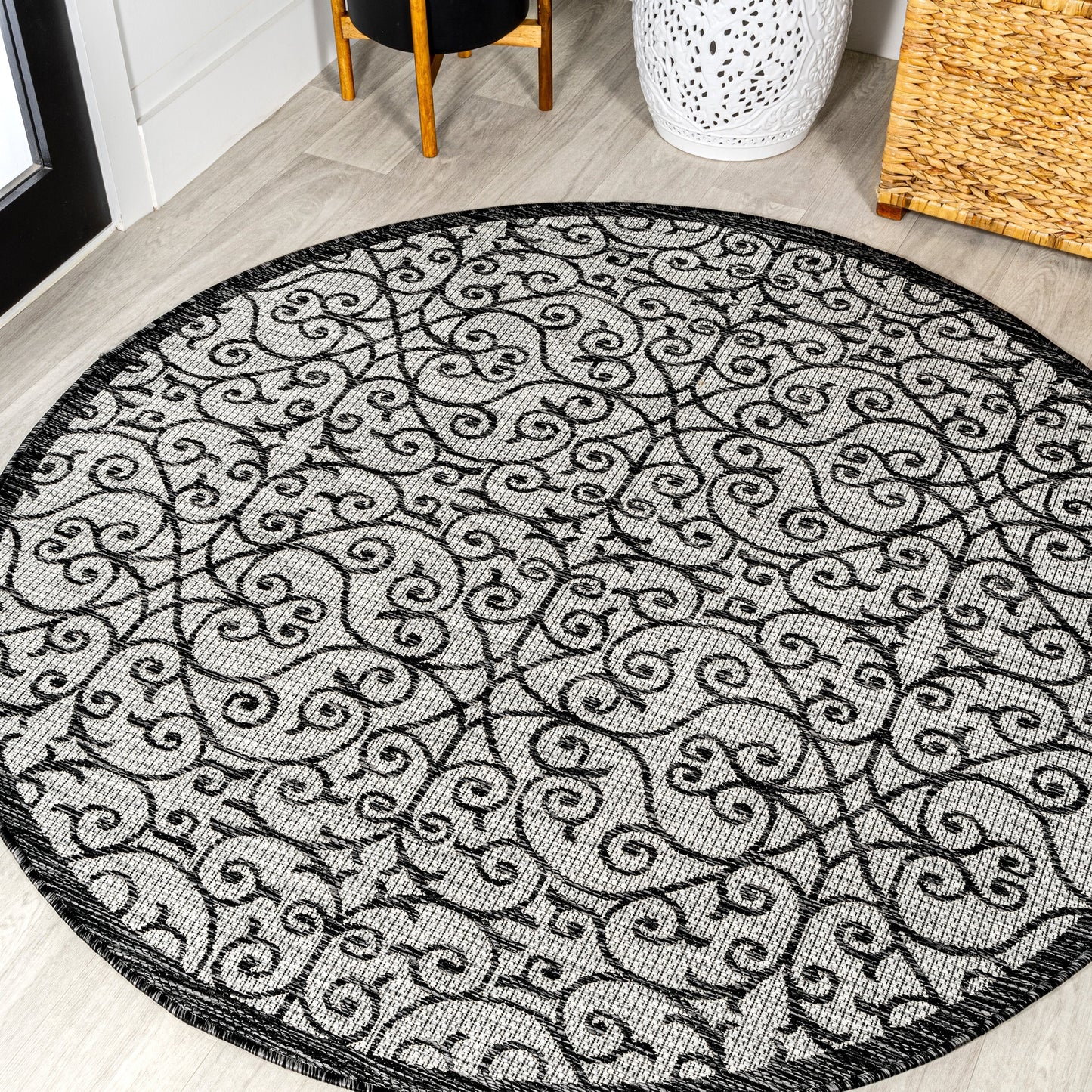 Tapis d'intérieur/extérieur texturé JONATHAN Y Ourika