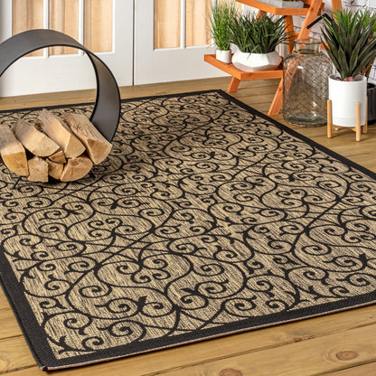 Tapis d'intérieur/extérieur texturé JONATHAN Y Ourika