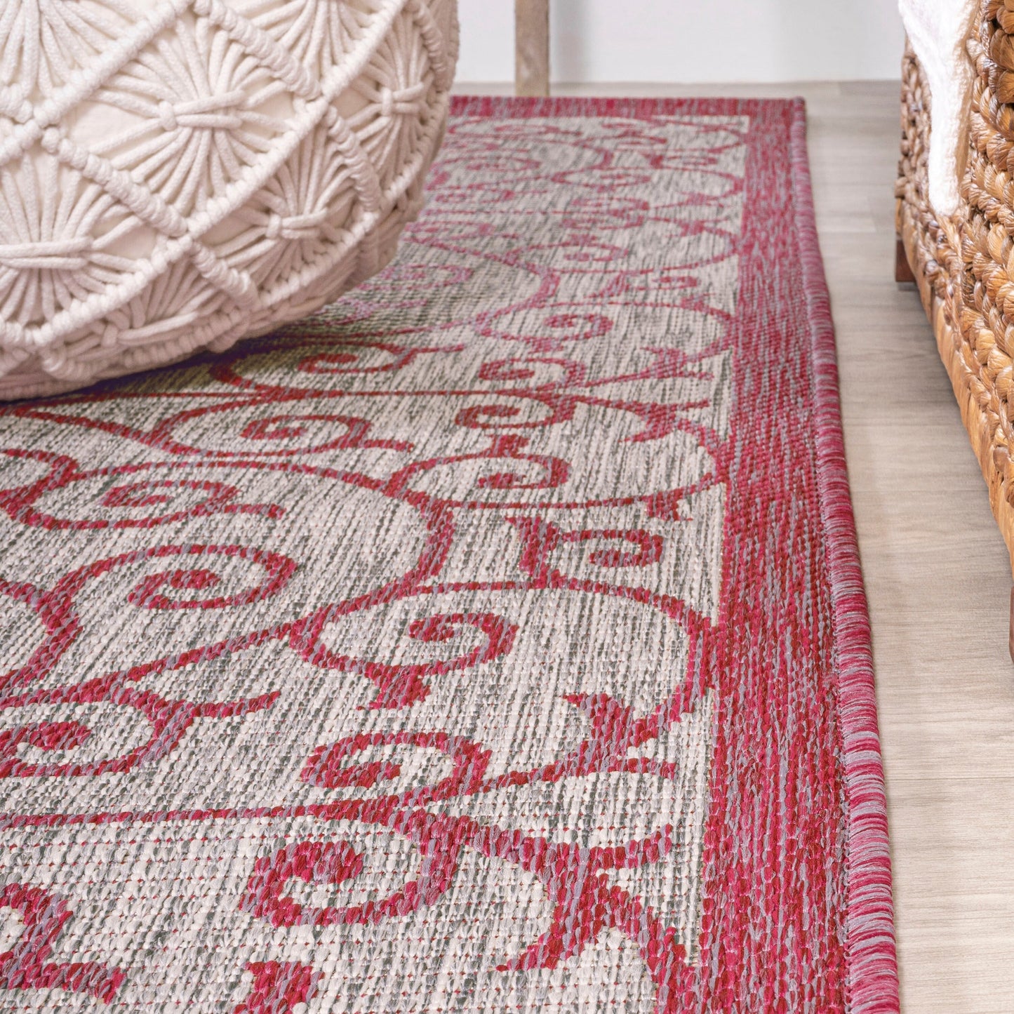 Tapis d'intérieur/extérieur texturé JONATHAN Y Ourika