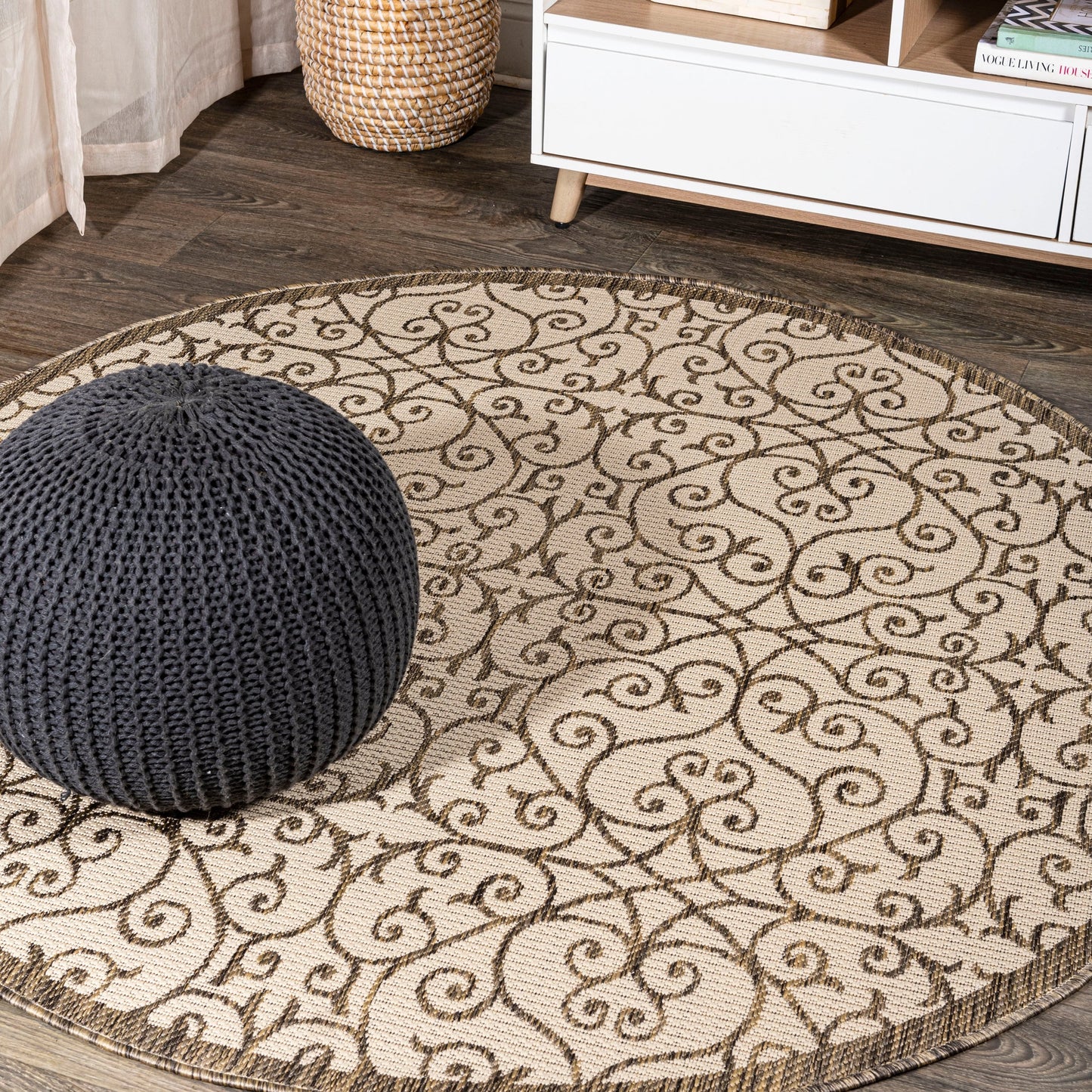Tapis d'intérieur/extérieur texturé JONATHAN Y Ourika