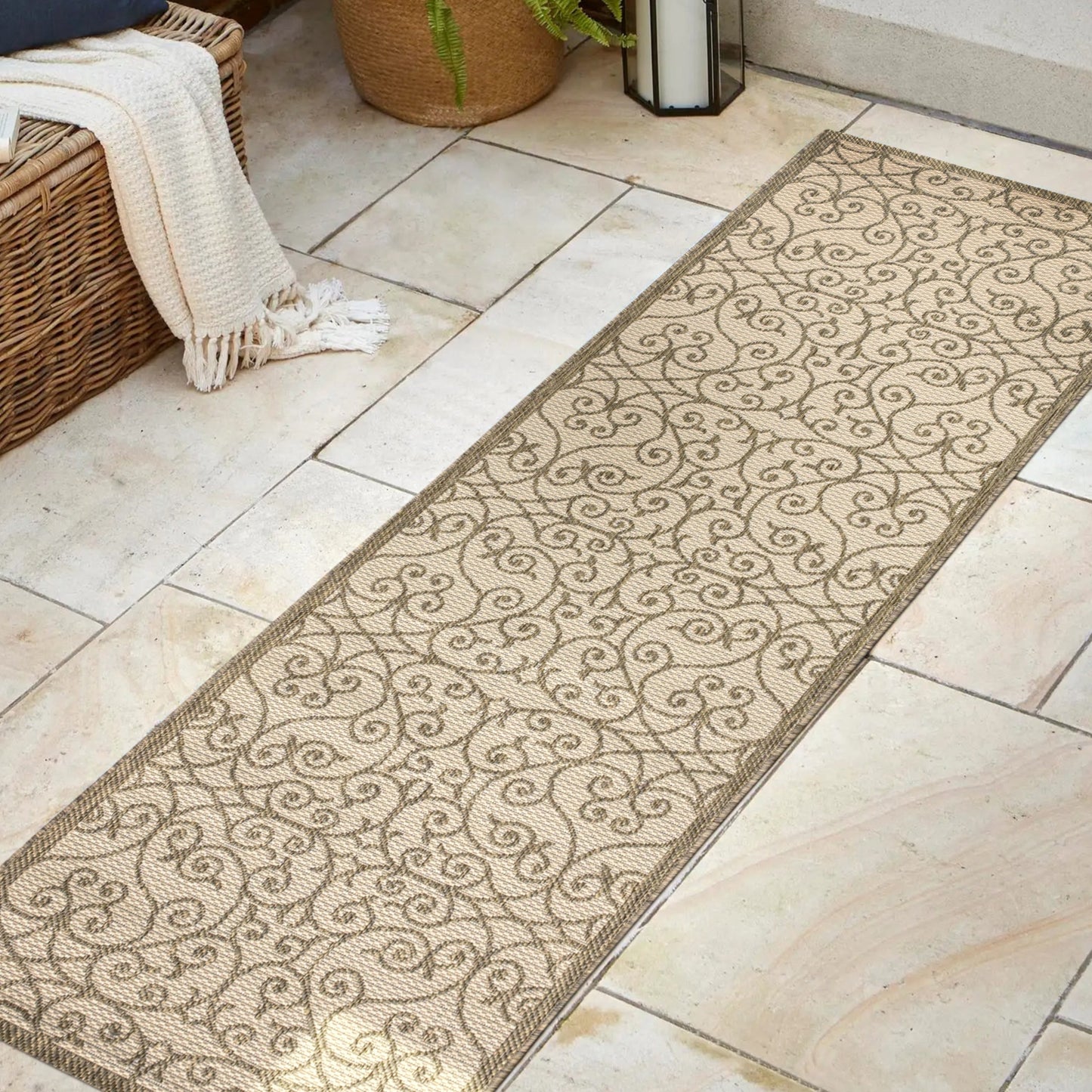Tapis d'intérieur/extérieur texturé JONATHAN Y Ourika