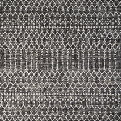 Tapis d'intérieur/extérieur à tissage géométrique marocain JONATHAN Y Trebol