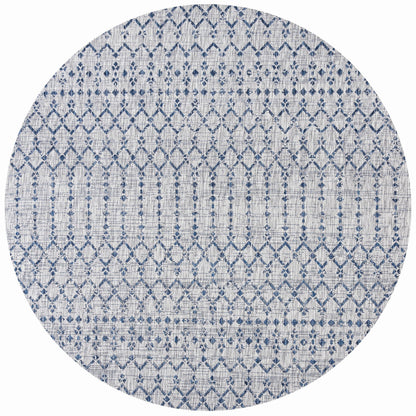 Tapis d'intérieur/extérieur à tissage géométrique marocain JONATHAN Y Trebol