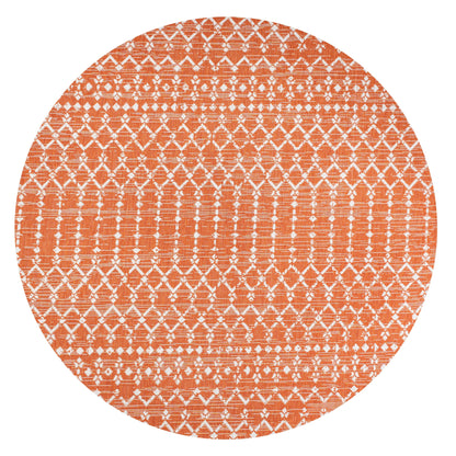 Tapis d'intérieur/extérieur à tissage géométrique marocain JONATHAN Y Trebol
