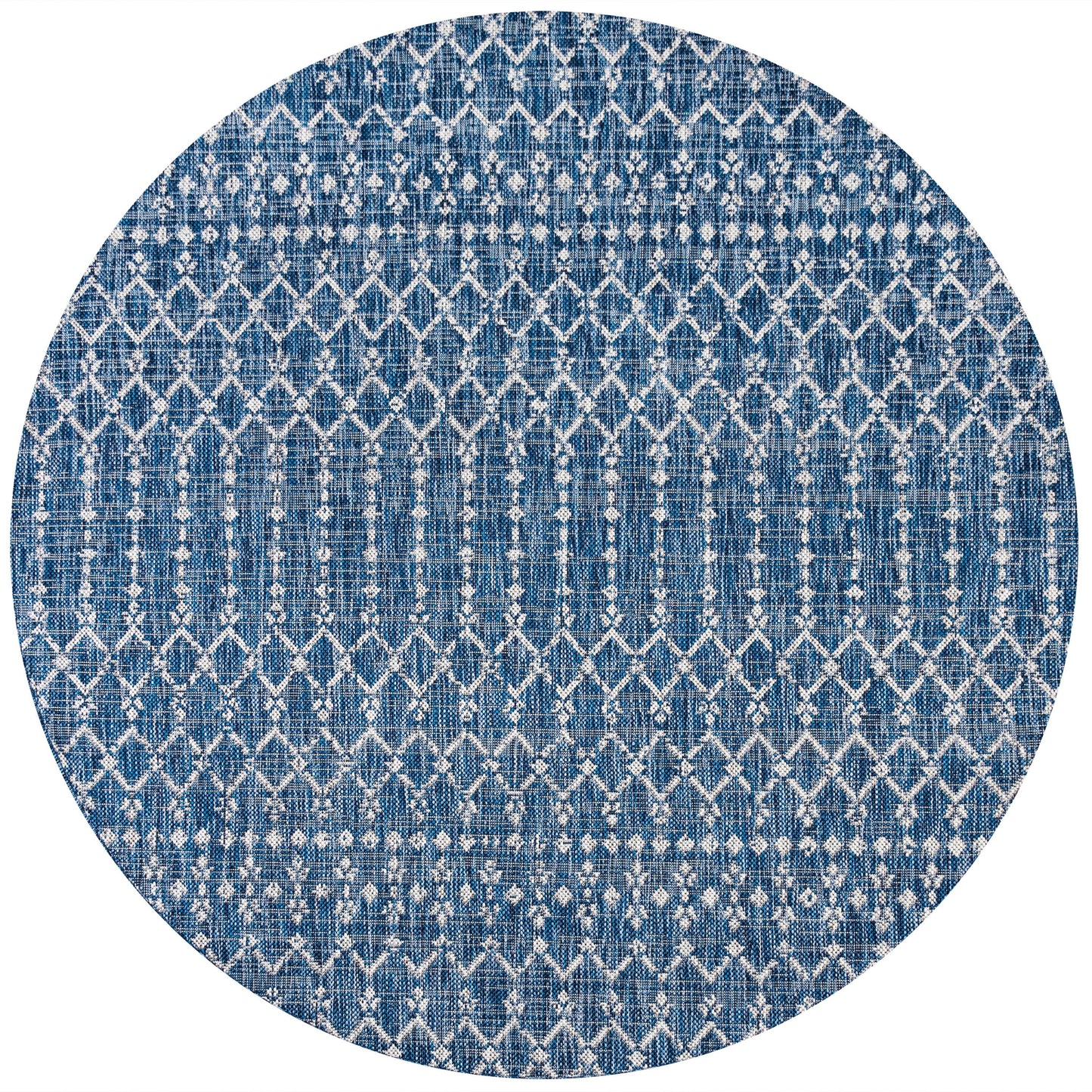 Tapis d'intérieur/extérieur à tissage géométrique marocain JONATHAN Y Trebol