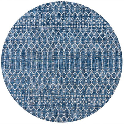 Tapis d'intérieur/extérieur à tissage géométrique marocain JONATHAN Y Trebol
