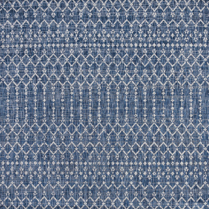 Tapis d'intérieur/extérieur à tissage géométrique marocain JONATHAN Y Trebol