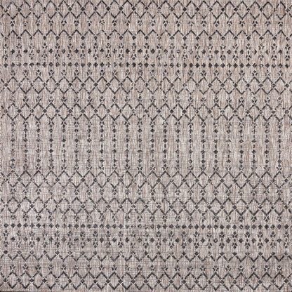 Tapis d'intérieur/extérieur à tissage géométrique marocain JONATHAN Y Trebol