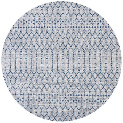 Tapis d'intérieur/extérieur à tissage géométrique marocain JONATHAN Y Trebol