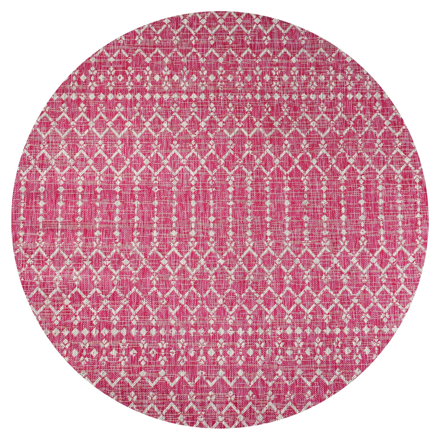 Tapis d'intérieur/extérieur à tissage géométrique marocain JONATHAN Y Trebol