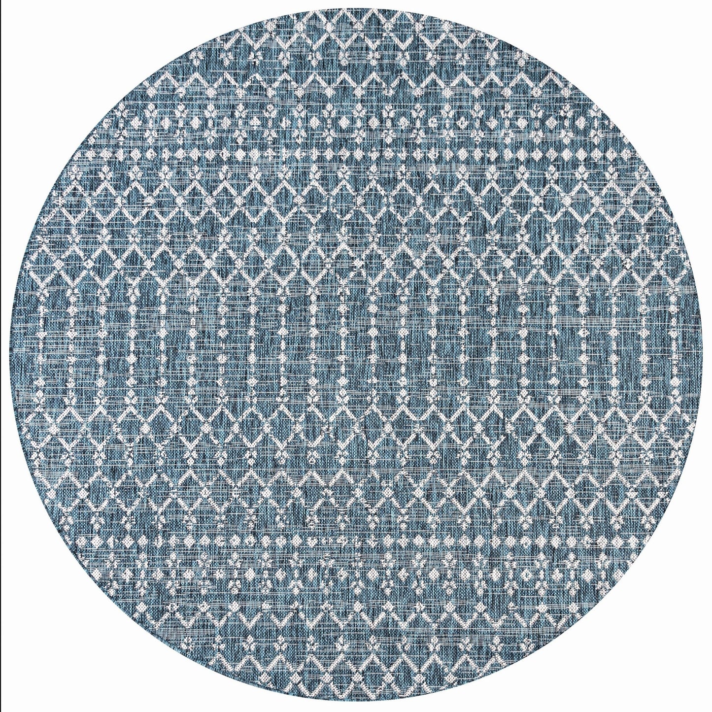 Tapis d'intérieur/extérieur à tissage géométrique marocain JONATHAN Y Trebol