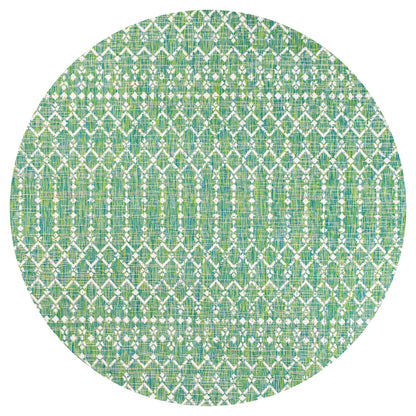 Tapis d'intérieur/extérieur à tissage géométrique marocain JONATHAN Y Trebol