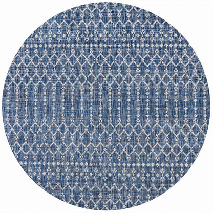 Tapis d'intérieur/extérieur à tissage géométrique marocain JONATHAN Y Trebol