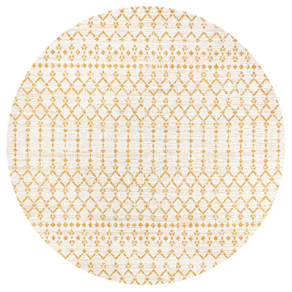 Tapis d'intérieur/extérieur à tissage géométrique marocain JONATHAN Y Trebol