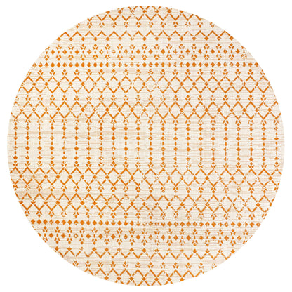 Tapis d'intérieur/extérieur à tissage géométrique marocain JONATHAN Y Trebol