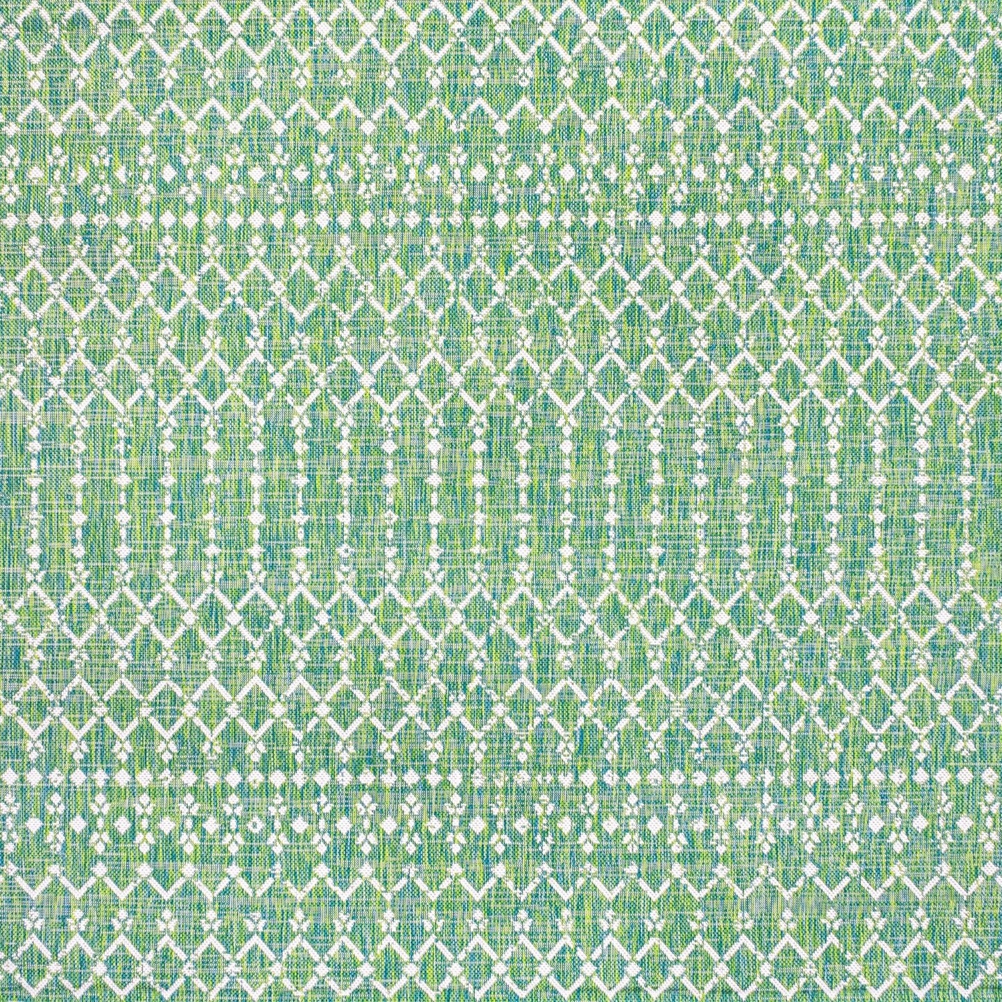 Tapis d'intérieur/extérieur à tissage géométrique marocain JONATHAN Y Trebol