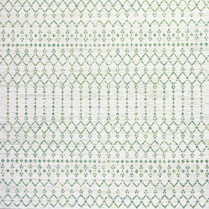 Tapis d'intérieur/extérieur à tissage géométrique marocain JONATHAN Y Trebol