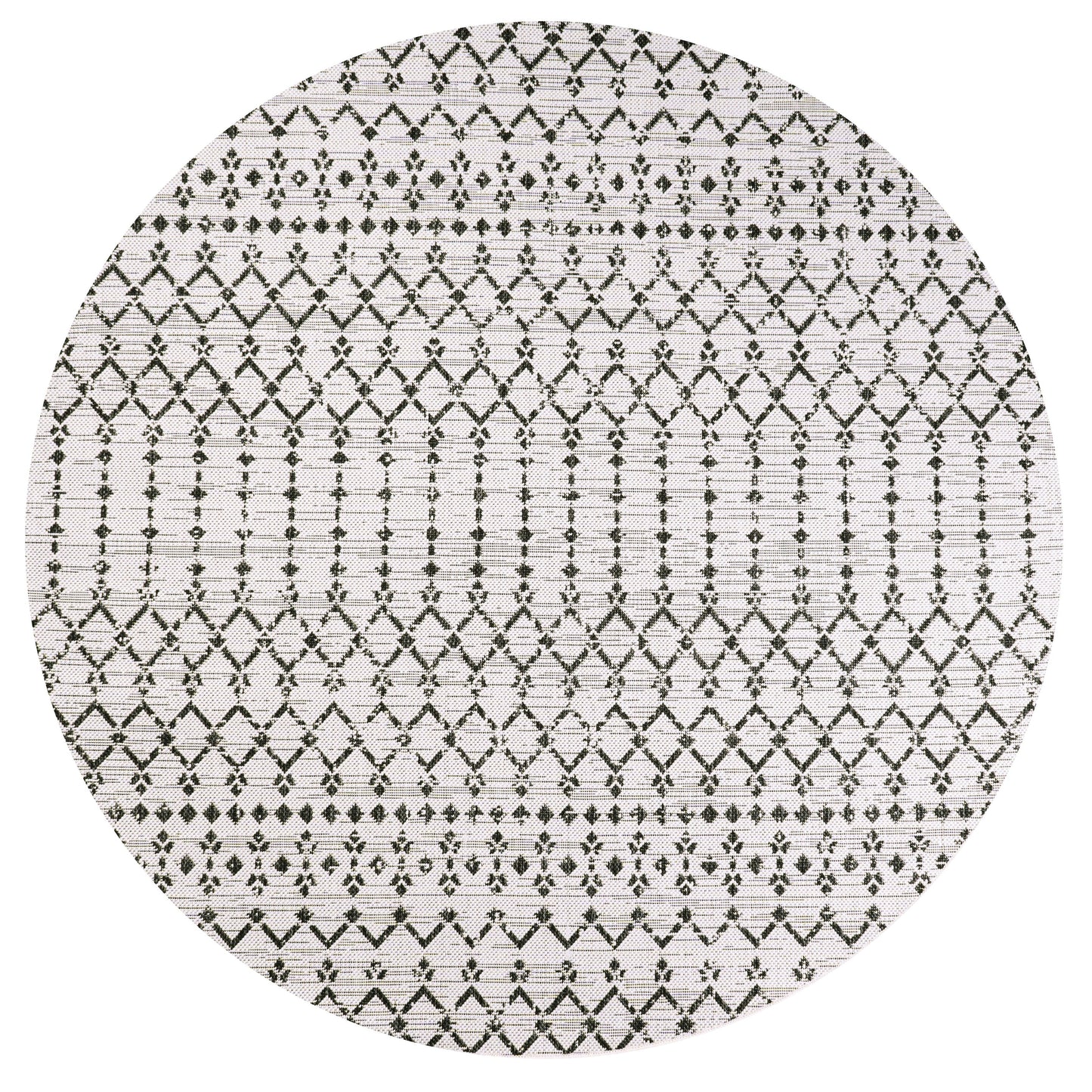 Tapis d'intérieur/extérieur à tissage géométrique marocain JONATHAN Y Trebol