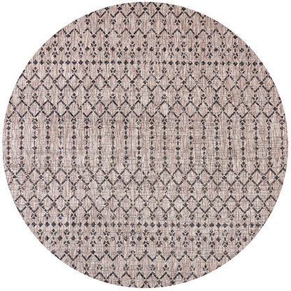 Tapis d'intérieur/extérieur à tissage géométrique marocain JONATHAN Y Trebol