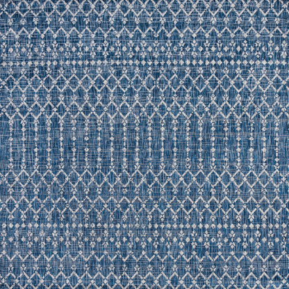 Tapis d'intérieur/extérieur à tissage géométrique marocain JONATHAN Y Trebol