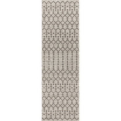 Tapis d'intérieur/extérieur à tissage géométrique marocain JONATHAN Y Trebol
