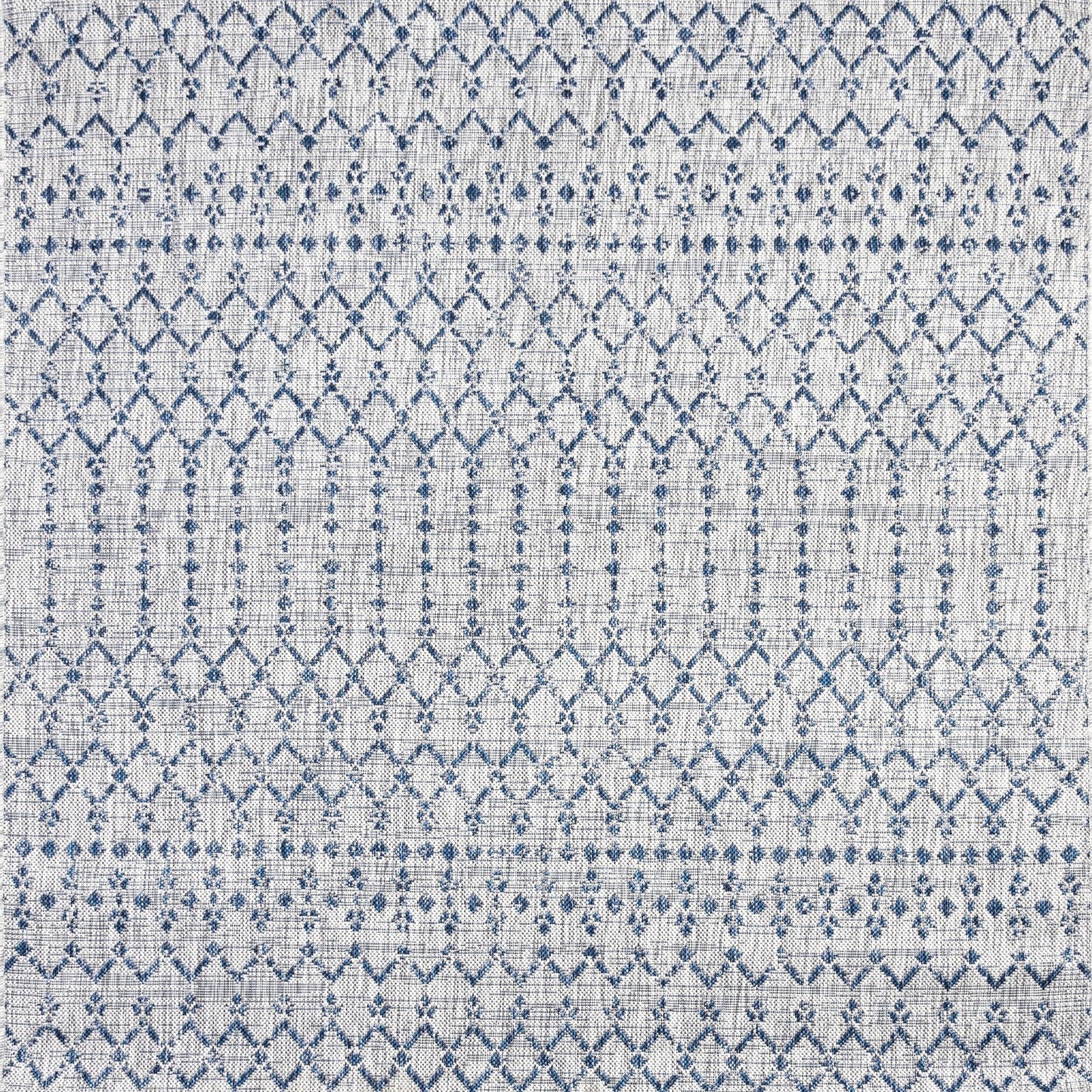 Tapis d'intérieur/extérieur à tissage géométrique marocain JONATHAN Y Trebol