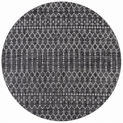 Tapis d'intérieur/extérieur à tissage géométrique marocain JONATHAN Y Trebol