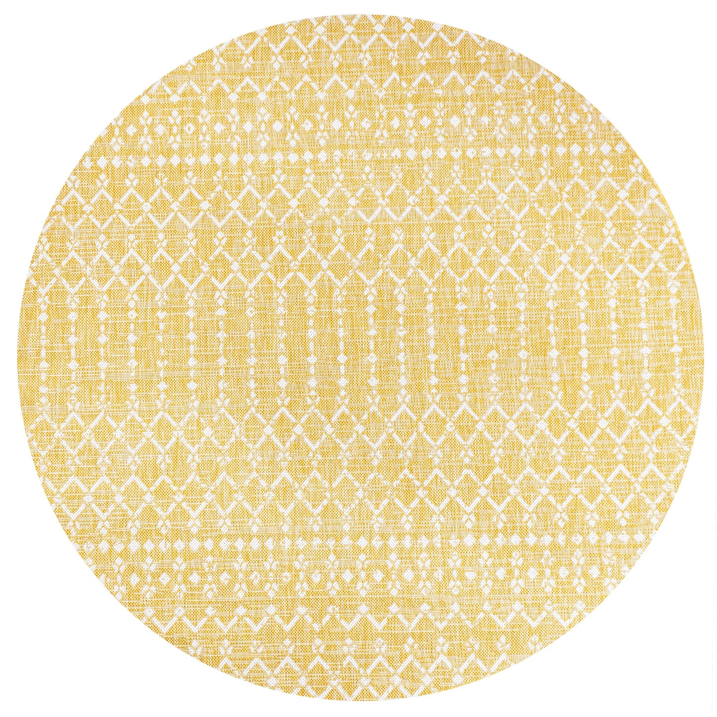 Tapis d'intérieur/extérieur à tissage géométrique marocain JONATHAN Y Trebol